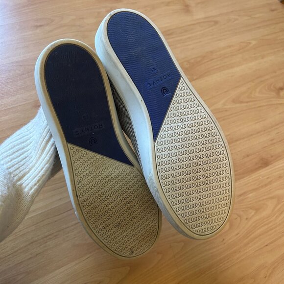 Rothy's Slip On Sneakers in Anchor (light blue/grey) - Picture 5 of 5